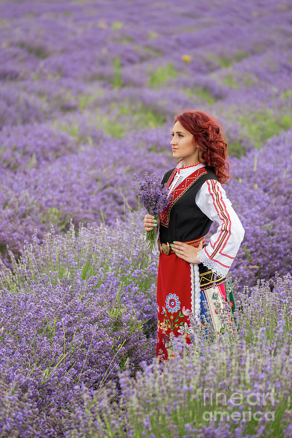 Bulgaria Photograph - Bulgarian Girl In A Lavender Field by Nikolay Stoimenov Bulgaria Photograph - Bulgarian Girl In A Lavender Field by Nikolay Stoimenov