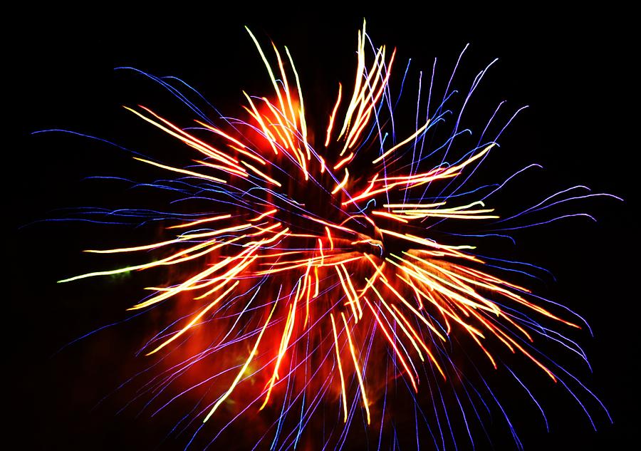 Fireworks #15 Photograph by Donn Ingemie