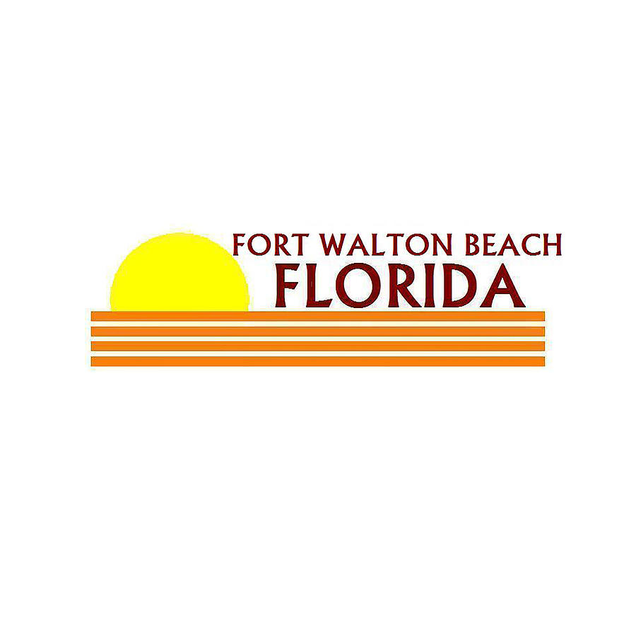 Fort Walton Beach Florida Digital Art by Brian's T-shirts - Fine Art ...