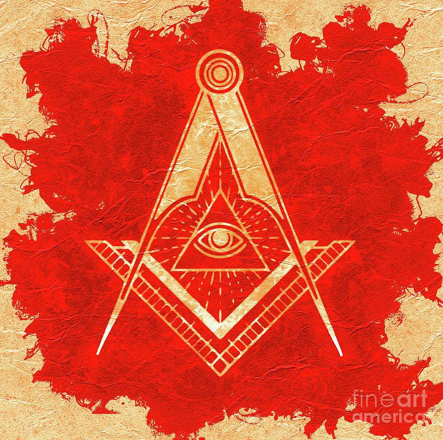 Magic Painting - Freemason Symbolism #15 by Esoterica Art Agency