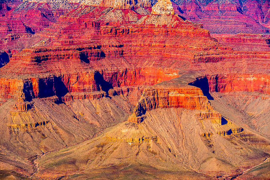 Grand Canyon sunny day with blue sky #15 Photograph by Alex Grichenko