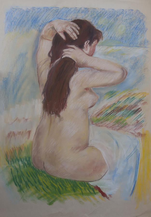 Homage to Renoir #15 Pastel by Masami Iida
