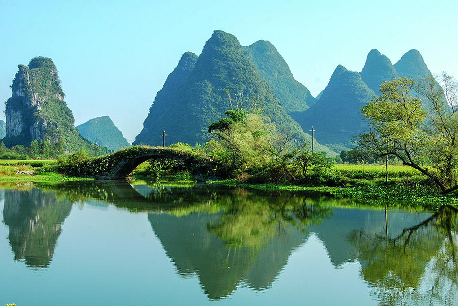 Karst rural scenery Photograph by Carl Ning - Fine Art America