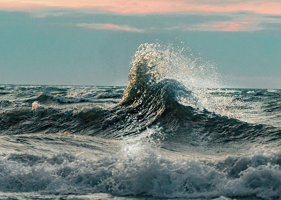 Lake Erie Photograph - Lake Erie Waves #15 by Dave Niedbala