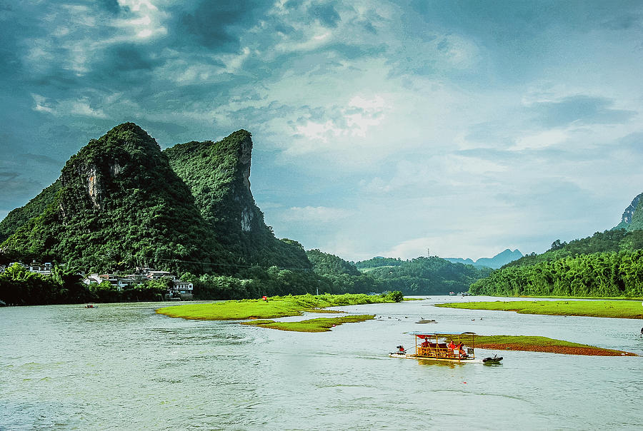 Lijiang river scenery #15 Photograph by Carl Ning