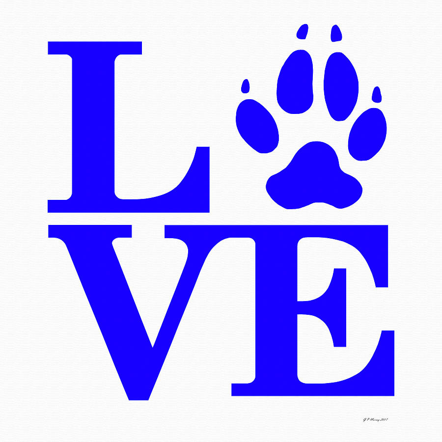 Love Claw Paw Sign #15 Digital Art by Gregory Murray