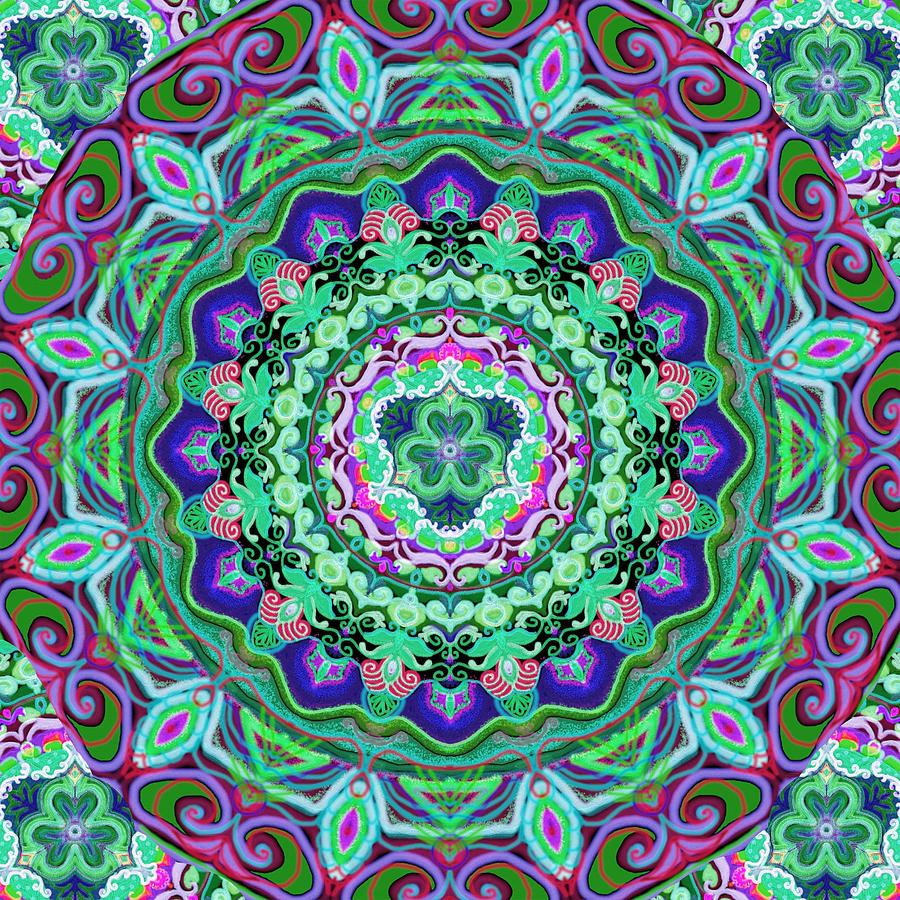 mandala- Russian inspiration Digital Art by Sandrine Kespi - Fine Art ...