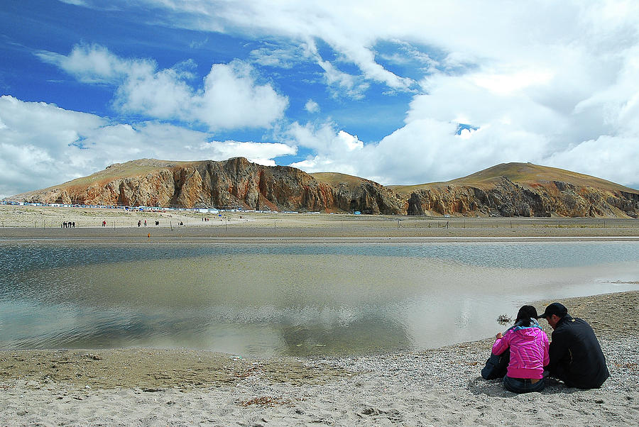 Namtso lake scenery in winter #15 Photograph by Carl Ning