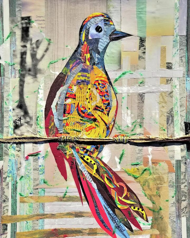 Bird 7 Mixed Media by Roxana Rojas-Luzon | Fine Art America