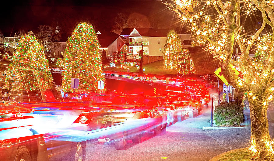 Outdoor christmas decorations at christmas town usa #15 Photograph by Alex Grichenko