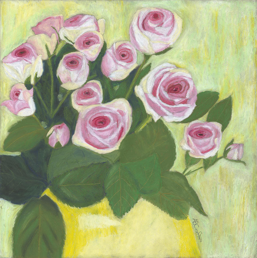 15 Pinks Painting by Arlene Crafton