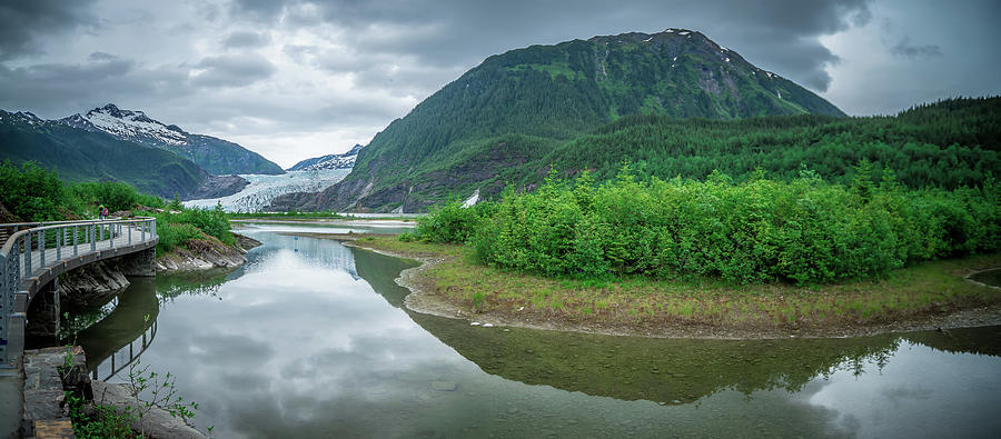 Scenery Around Mendenhall Glacier Park In Juneau Alaska #15 Photograph by Alex Grichenko