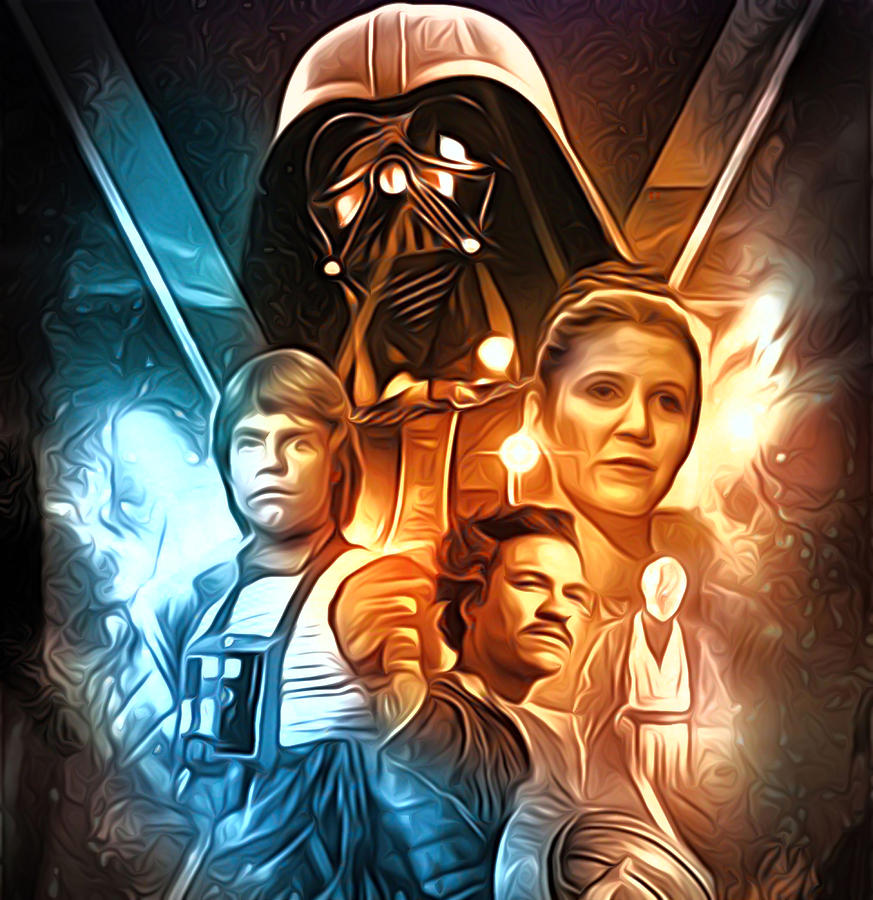 Star Wars Episode 5 Poster Digital Art by Larry Jones | Fine Art America