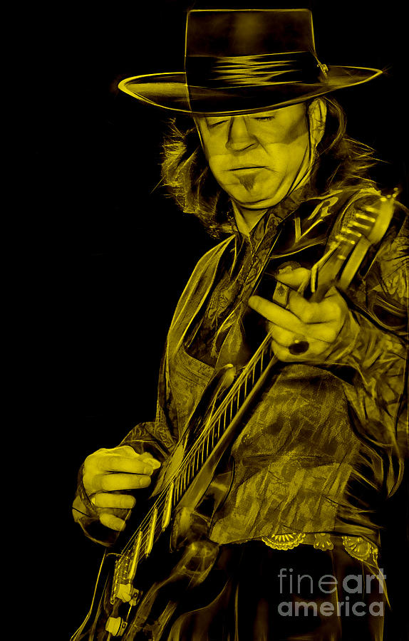 Stevie Ray Vaughan Collection #10 Mixed Media by Marvin Blaine