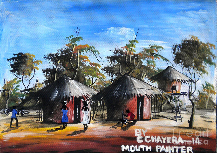 African Painting - Untitled by Chrisfold Chayera African Painting - Untitled by Chrisfold Chayera