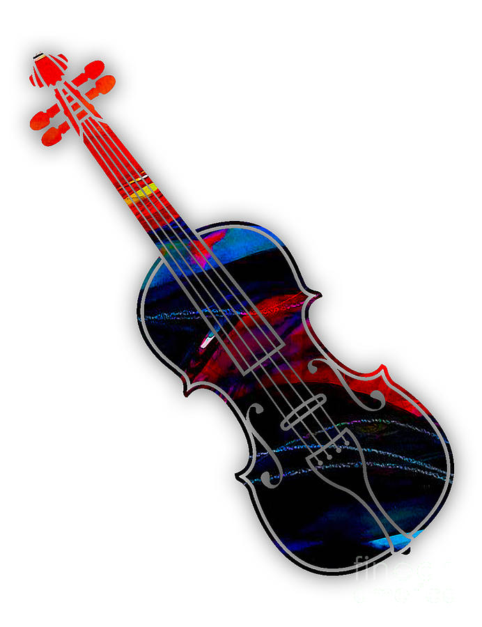 Music Mixed Media - Violin Collection #15 by Marvin Blaine