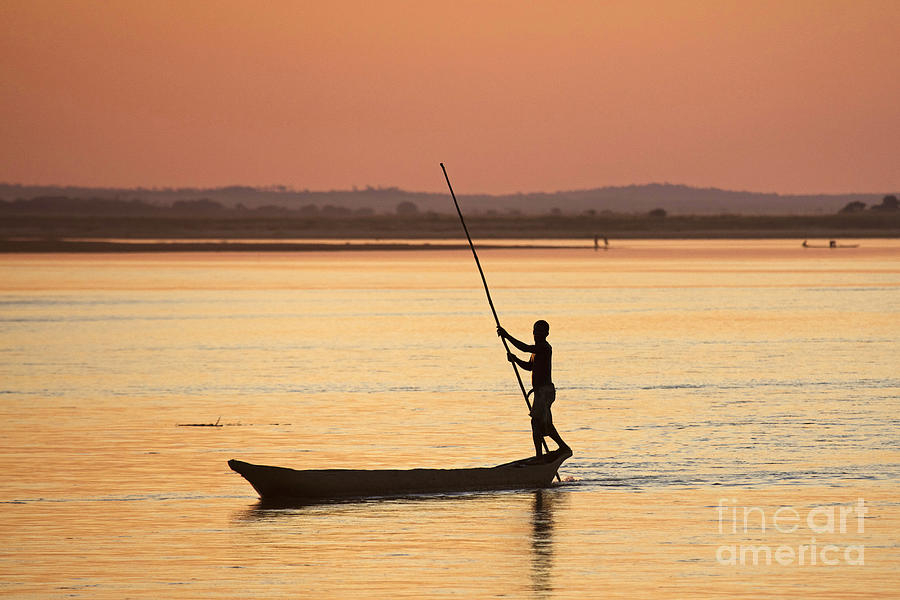 Pirogue at Sunset, Madagascar Photograph by Arterra Picture Library