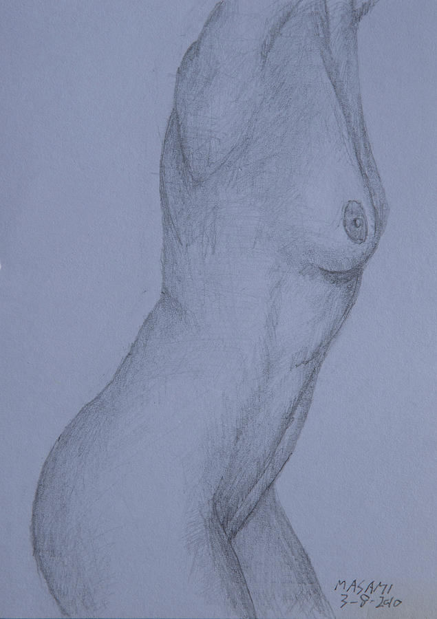 Nude Study #156 Drawing by Masami Iida