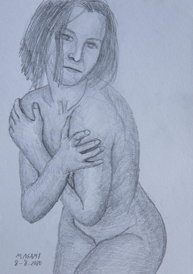 Nude Study #158 Drawing by Masami Iida