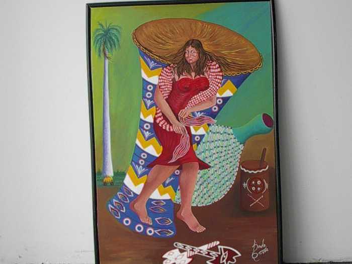 Moforibale a chango Painting by Carmelo Prado Moforibale a chango Painting by Carmelo Prado