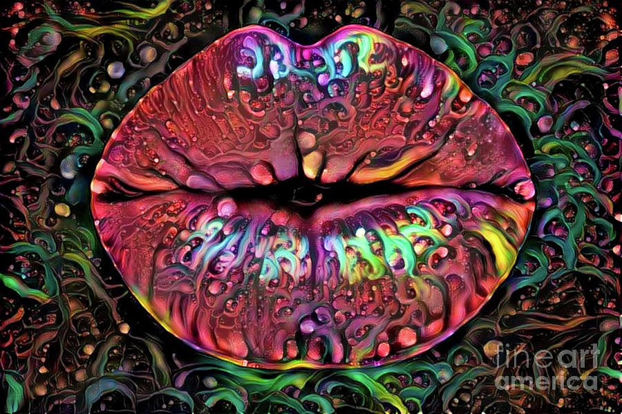 Kissing Lips #159 Digital Art by Amy Cicconi