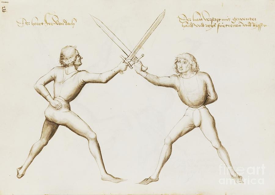 15th Century Fencing Painting