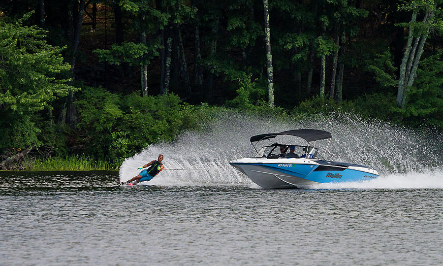 38th Annual Lakes Region Open Water Ski Tournament #16 Photograph by Benjamin Dahl