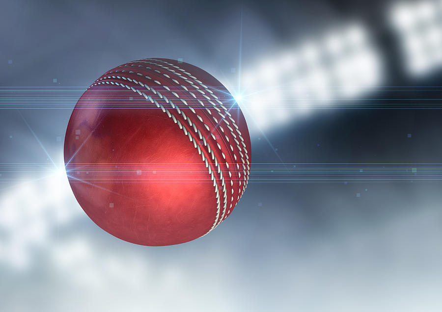 Cricket Digital Art - Ball Flying Through The Air #16 by Allan Swart