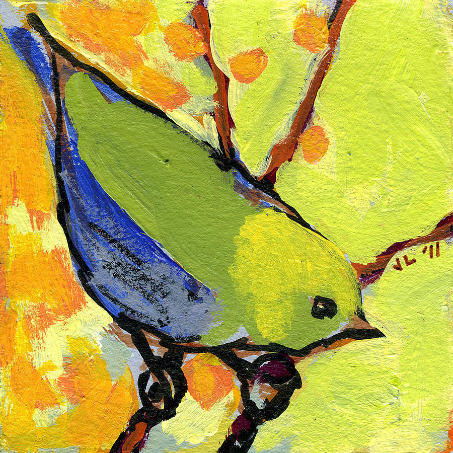 Bird Painting - 16 Birds No 2 by Jennifer Lommers