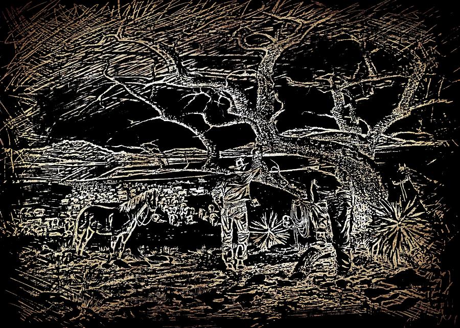 Digital Digital Art - Black And White 16 by HollyWood Creation By linda zanini Digital Digital Art - Black And White 16 by HollyWood Creation By linda zanini