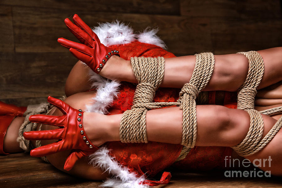 Christmas Photograph - Christmas Babe - Fine Art of Bondage #19 by Rod Meier