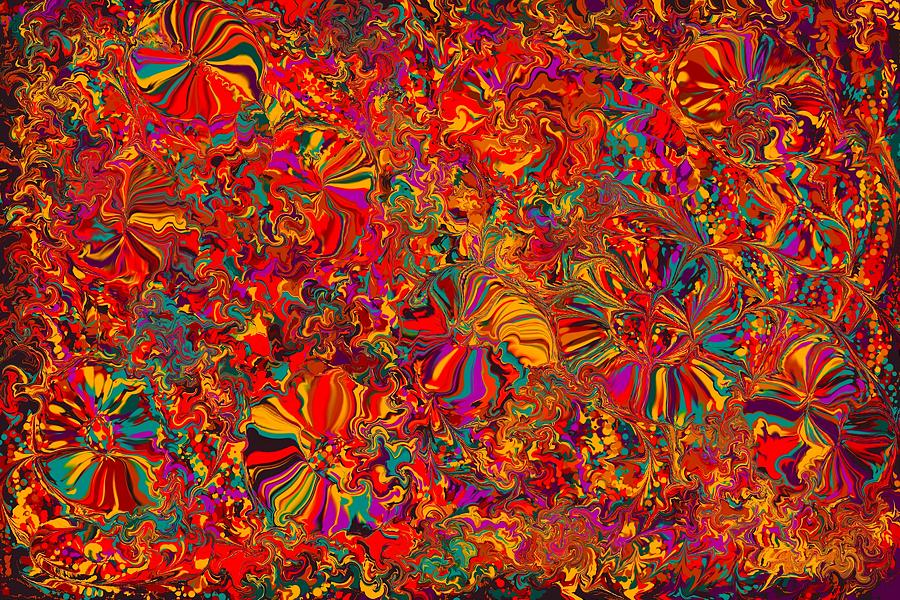Pattern Digital Art - Colors #16 by Maye Loeser