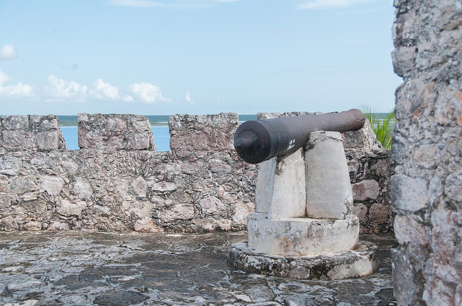 Fort of San Felipe in Bacalar #16 Digital Art by Carol Ailles