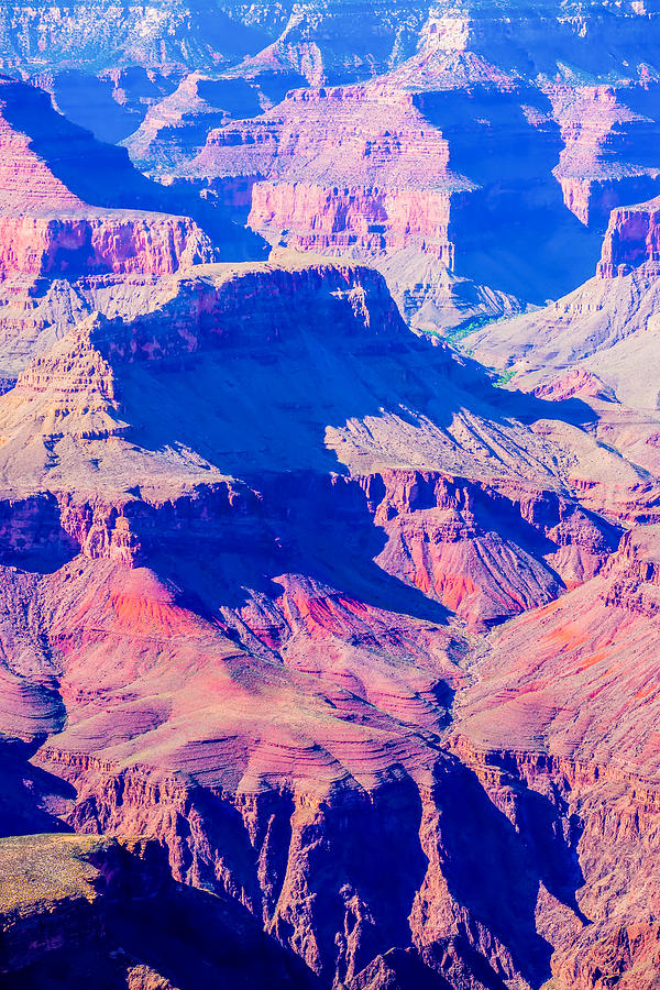 Grand Canyon sunny day with blue sky #16 Photograph by Alex Grichenko