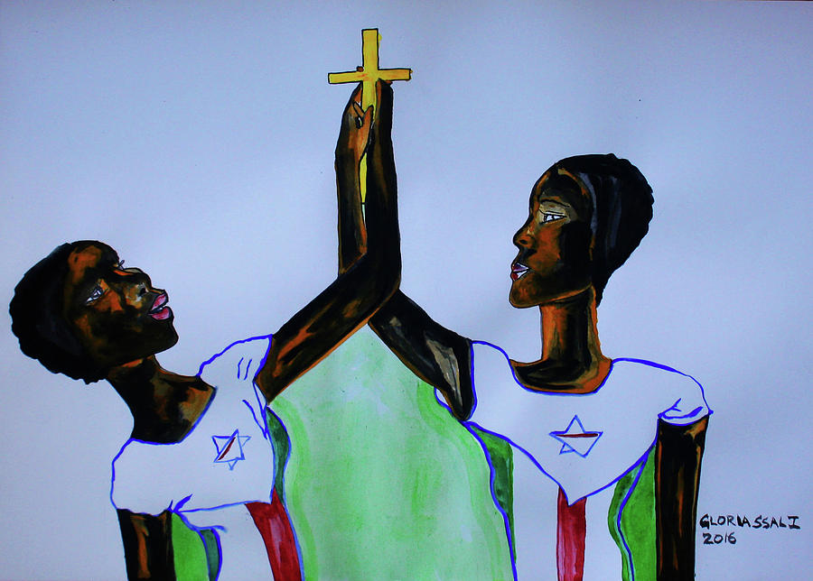 Hope for Peace in South Sudan #16 Painting by Gloria Ssali