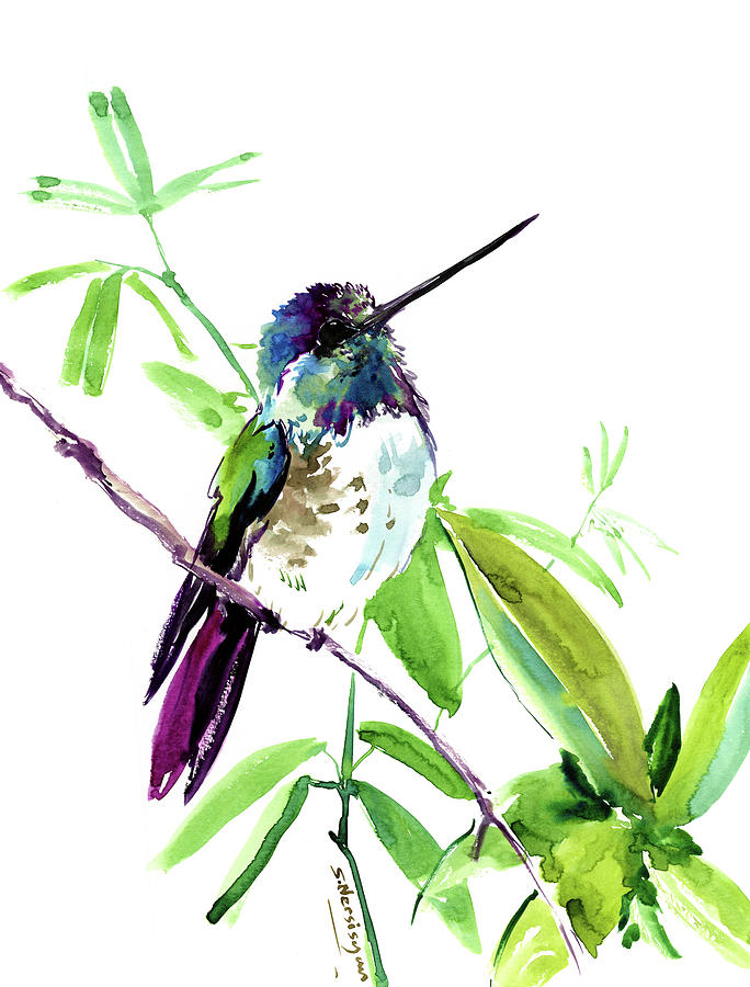 Hummingbird #16 Painting by Suren Nersisyan