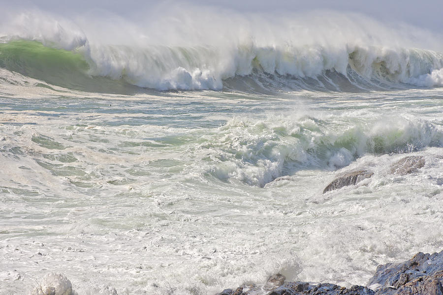 Large Waves Near Pemaquid Point On The Coast Of Maine #16 Photograph by Keith Webber Jr