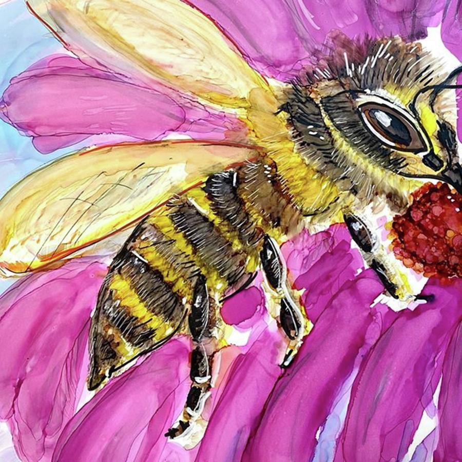 Bee Photograph - 16 Of 50 On This Art Challenge. This by Patty Donoghue