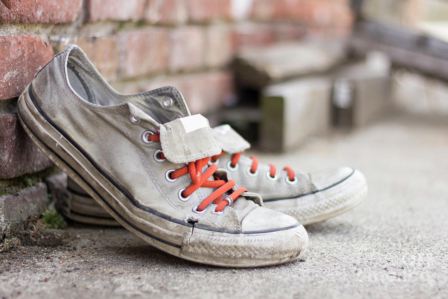 Old Worn Sneakers Photograph by Ezume Images - Fine Art America