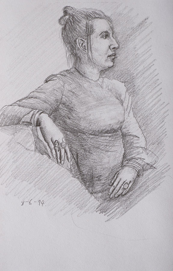 Portrait #16 Drawing by Masami Iida