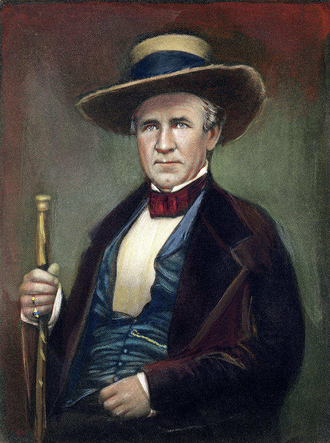 Sam Houston, 1793-1863 #16 Painting by Granger