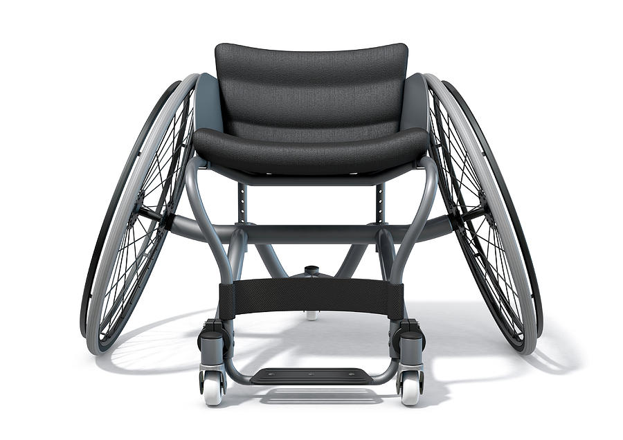 Wheelchair Digital Art - Sports Wheelchair by Allan Swart Wheelchair Digital Art - Sports Wheelchair by Allan Swart