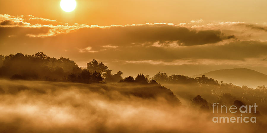 Sunrise and Fog #16 Photograph by Thomas R Fletcher