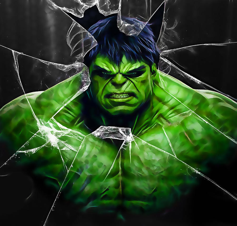 Avengers Mixed Media - The Incredible Hulk Collection #16 by Marvin Blaine