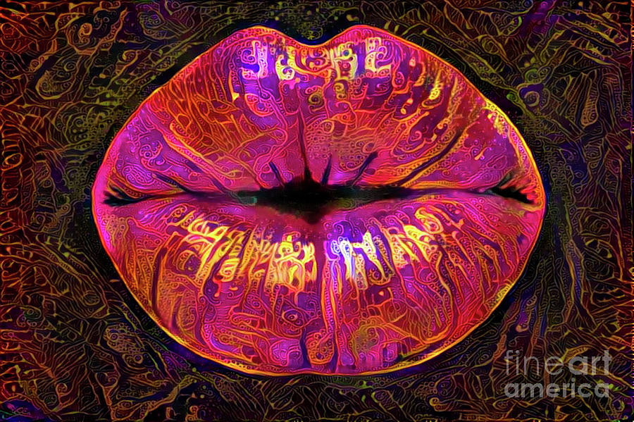 Kissing Lips #160 Digital Art by Amy Cicconi