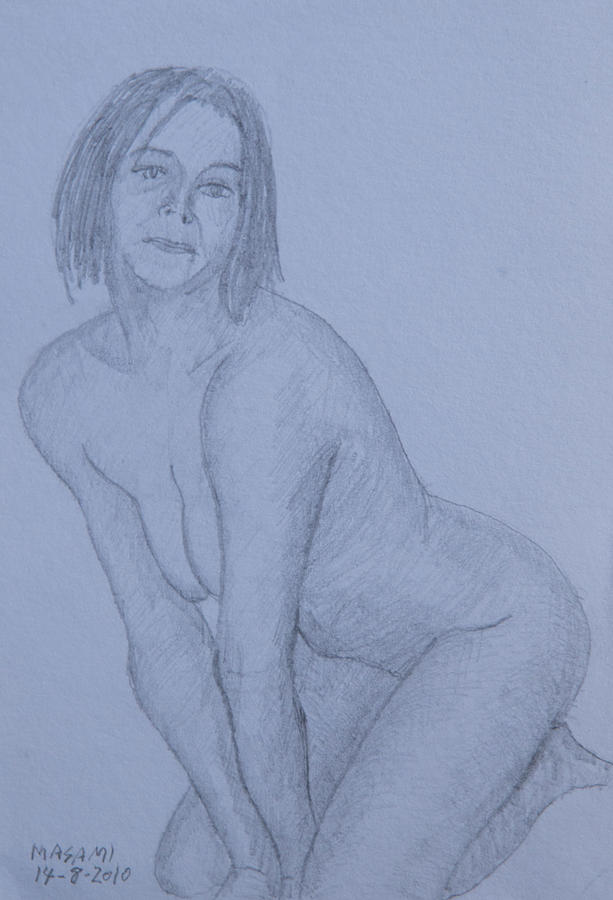 Nude Study #160 Drawing by Masami Iida