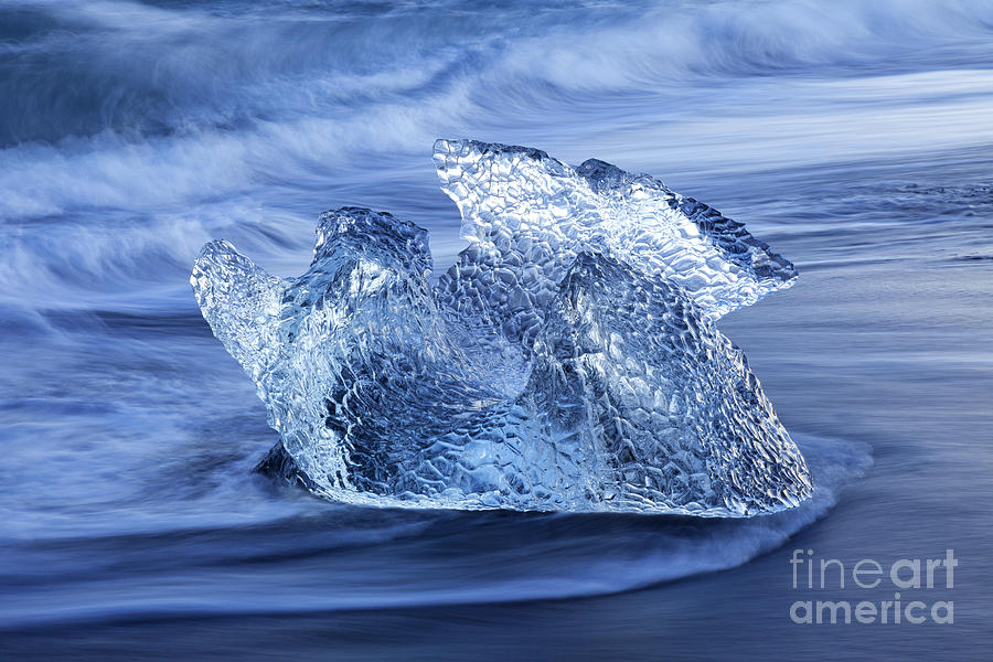 Winter Photograph - Ice on beach by Arterra Picture Library