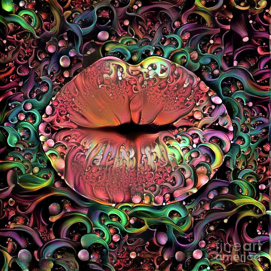 Kissing Lips #161 Digital Art by Amy Cicconi