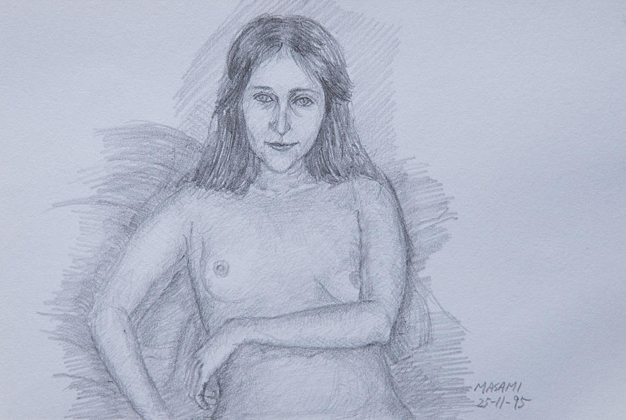 Nude Study #165 Drawing by Masami Iida