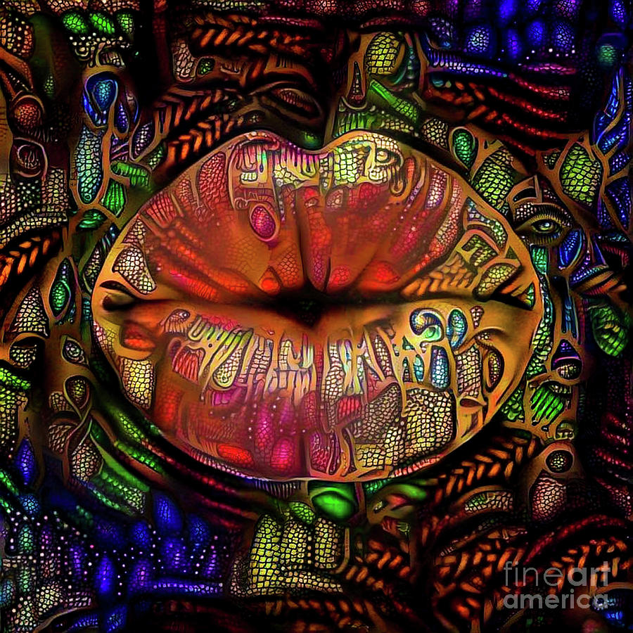 Kissing Lips #168 Digital Art by Amy Cicconi